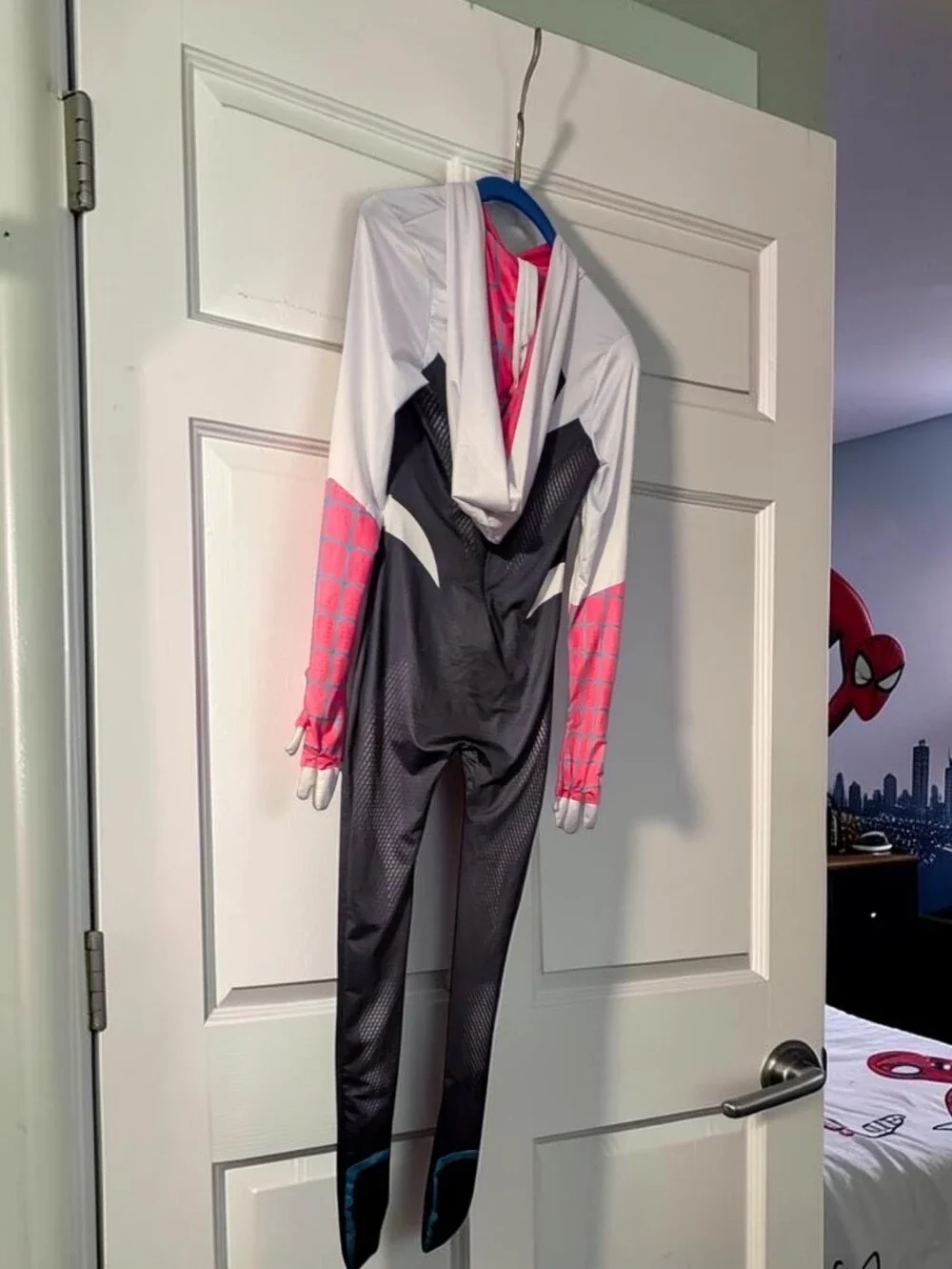 Adult Spider-Gwen Zentai Halloween Cosplay Suit by JAZWARES, XS
